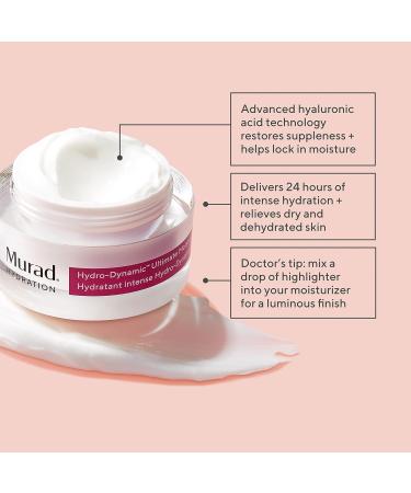 Murad Hydro-Dynamic Ultimate Moisture - Hydrating Face Moisturizer with Advanced Hyaluronic Acid 1.7 Fl Oz - Buy Online on SooperMarket.com