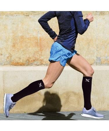 Extreme Fit Sport Compression Socks for Men and Women - Knee High, 6 Pair Large-X-Large Mix - Running, Athletics, Pregnancy, Travel - Buy Online on SooperMarket.com