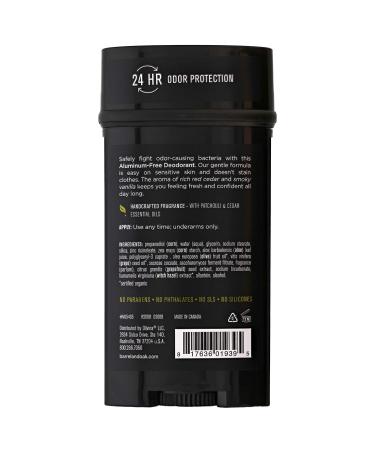 Barrel and Oak Bourbon Cedar Deodorant for Men - Aluminum-Free, Essential Oil-Based Scent - 24-Hour Odor Protection - Gentle on Sensitive Skin - Vegan - 2.7 oz - Buy Online on SooperMarket.com