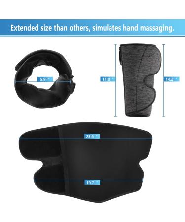 CINCOM Rechargeable Wireless Leg Massager for Circulation - Air Compression Calf Massager for Pain Relief and Muscle Relaxation (1 Pair) - Buy Online on SooperMarket.com