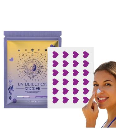 Virtcooy UV Detection Patches - Sunblock Patches | Sunscreen Reminder Stickers Know When to Re-Apply Sunscreen Sun Patch for Sunscreen love