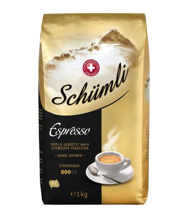 Sch mli Espresso Whole Coffee Beans 1kg - Strength 3/5 - UTZ-certified 1kg (1 pack) medium roast