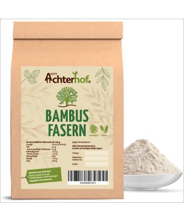 Bamboo fibers low carb |500 grams |Control quality |Low carb flour |Bamboo fiber flour |Filler flour |Directly from the Achterhof 500 g (1 Pack)
