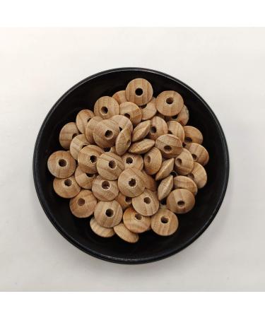 100pcs Beech Wooden Abacus Beads Unfinished DIY Handmade Mom Necklace Making Family Charm Decoration - Buy Online on SooperMarket.com