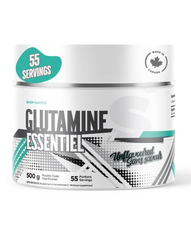 Shop Sante Essentiel Glutamine 500g | 55 Servings Unflavoured | Supports Immune System Detox & Boosts Physical Performance