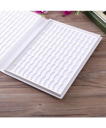 Nail Art Display Book Nail Color Chart Display Professional Salon Nail Color Swatches Nail Practice Card Design Board Nail Tip Storage Tools for Nail Art Showing(white) - Buy Online on SooperMarket.com