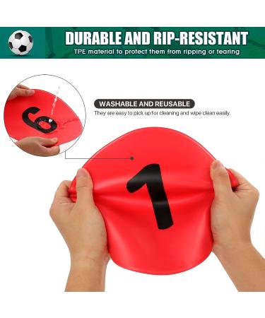 9 Numbered Spot Markers - Non-slip Poly Spots for Sports & Activities - Buy Online on SooperMarket.com