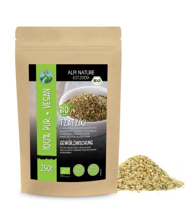 Organic Tzatziki spice organic Greek spice mix Tzatziki spice salt 100% natural organic ingredients spice preparation for gyros salad bread without artificial additives (250 GR (8.8oz)) 1.00 g (Pack of 1)