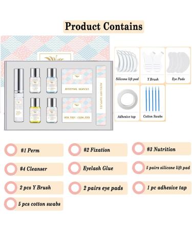 Lash Lift Kit - Eyelash Perm Kit - Lash Curling Perming Professional Lash Lifts Extensions - Lash Curler Kit Suitable for DIY at Home - Buy Online on SooperMarket.com
