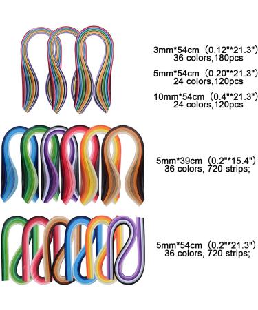 1860-Piece Quilling Kit with Tools and Paper Strips - DIY Quilling Pen, Slotted Tool, Electric Pen, Template Board, Grid Guide, Scissors - Buy Online on SooperMarket.com