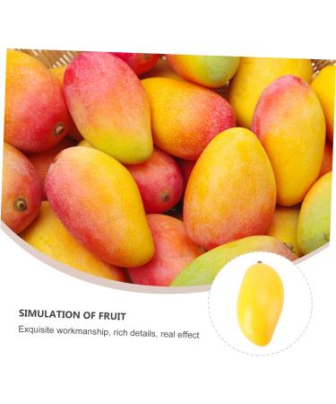 HOMSFOU 6 Pcs Fake Fruit Fruit Model Model Fruit Ornament Fruit Desk Decorations Fruit Photography Props Decor for Kitchen Simulated Fruit Creative Playthings Models Mango Toy Yellowx2pcs Mx2pcs - Buy Online on SooperMarket.com