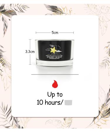 Fragrance Candle Gift Set for Women | 6 Relaxation Candles for Anxiety | Special Collection in Blue Purple & Black - Buy Online on SooperMarket.com