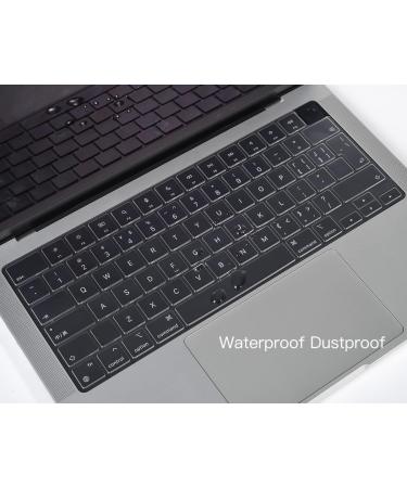 CaseBuy Premium Ultra Thin Keyboard Cover for 2023 2022 2021 M3 M2 M1 Pro/Max Apple MacBook Pro 14" 16" Model A2442 A2779 A2918 A2485 A2780 A2991 EU Keyboard Layout Protector Skin -Clear MacBook Pro 14" 16"(2021-2023) - Buy Online on SooperMarket.com
