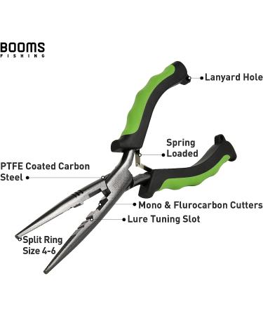 Booms Fishing F03 Needle Nose Fishing Pliers  7" or 9" Fisherman's Pliers  Long Nose Hook Remover  Saltwater Resistant Fishing Gear A: 9" Split Ring Nose - Buy Online on SooperMarket.com