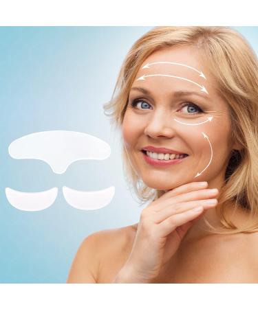 MFUOE 3 Pieces Face Wrinkle Patches Set Forehead Patch Eye Patch Silicone Patch Wrinkle Removal Products Eliminate Wrinkles Fine Lines Skin Care Tools - Buy Online on SooperMarket.com