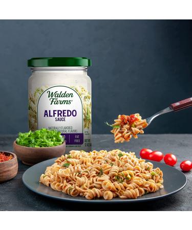 Walden Farms Light Alfredo Sauce 12 oz - Vegan & Keto Friendly, Non-Dairy Milk Substitute, 0g Net Carbs - Perfect for Chicken, Fish, Scampi & More - Buy Online on SooperMarket.com