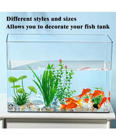 Omjmyy 21-Piece Artificial Aquarium Plants Set | Vibrant Plastic Decorations for Fish Tanks & Aquatic Landscapes - Buy Online on SooperMarket.com
