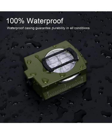 euBSWA Professional Outdoor Military March Compass - Waterproof & Shockproof Pocket Compass for Hunting Hiking and Camping - Buy Online on SooperMarket.com
