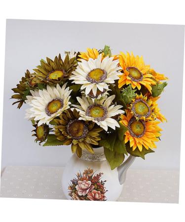 Cabilock Imitated Sunflower Bouquet 1pc Home Decor European Household Decoration European Style Sunflower Adornment Decorate - Buy Online on SooperMarket.com