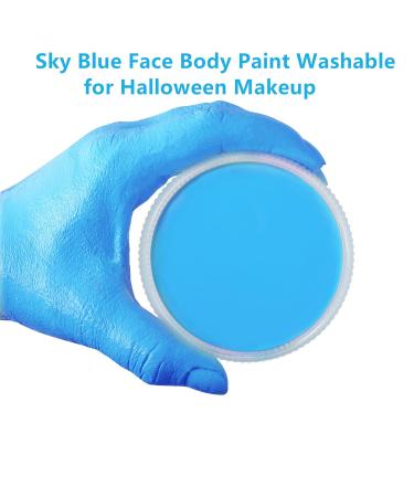 Go Ho Light Blue Face Paint - Washable Gel for Halloween Cosplay & Festivals | Full Coverage Body Paint for Adults & Kids - Buy Online on SooperMarket.com