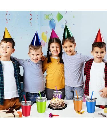 Kids Stainless Steel Sippy Cups 12oz - Spill Proof with Straws and Lids - Toddler Insulated Tumblers - 5 Pack Multicolor - Buy Online on SooperMarket.com