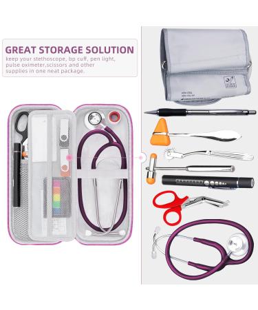 Premium Stethoscope Case for MDF & Littmann Models - Durable Purple with Mesh Pocket for Nurse Accessories - International Shipping Available - Buy Online on SooperMarket.com