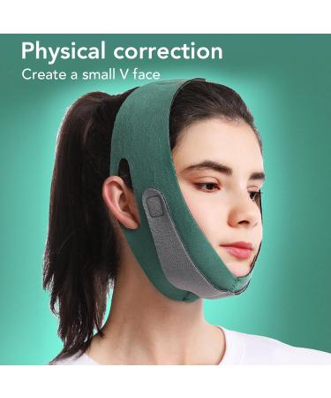 Verdant Touch Green Lifting Face Belt V Line Lifting Belt Graphene Tightening Elastic Green Face Slimming Strap - Buy Online on SooperMarket.com