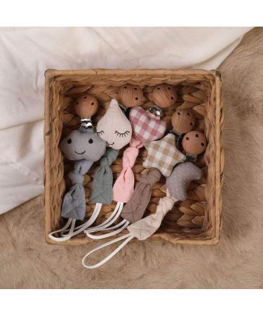 Handmade Cartoon Baby Pacifier Clip Cotton Schnuller Halter Kette for International Shipping - Buy Online on SooperMarket.com