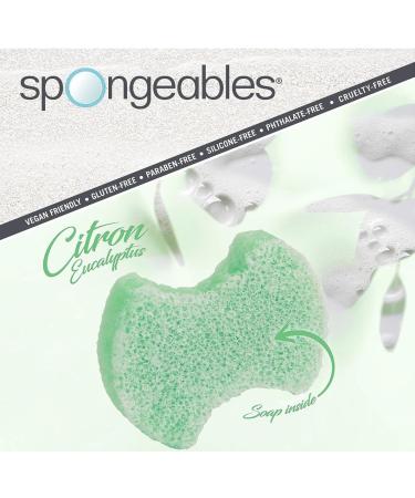 Spongeables Pedi-Scrub 2 oz. Foot Buffer | Citron-Eucalyptus Aromatherapy | International Shipping Available - Buy Online on SooperMarket.com