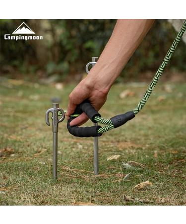 Campingmoon Dog Tie Out Stake 360 Swivel Heavy Duty Strongest Dog Anchor Spike for Tie-Out Cable Chain in Yard or Camping - Buy Online on SooperMarket.com