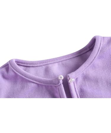Bonny Billy Girls Cotton Knitted Cardigan Bolero Shrug - Purple (8-9 Years) - Buy Online on SooperMarket.com