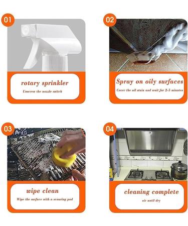 Splash Foam Spray Splash Foam Spray Oven Cleaner Splash Foam Spray Tablets & Spray Bottle Oven Cleaner Splash Foam Cleaner Splash Foam Spray All Purpose Cleaner for Grease Removal (2Pcs) - Buy Online on SooperMarket.com