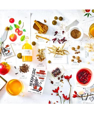 Herbalistas Daily Restore Tea | Apple Cider Cinnamon & Ashwagandha Herbal Infusion | 18 Tea Bags, 40g - Buy Online on SooperMarket.com