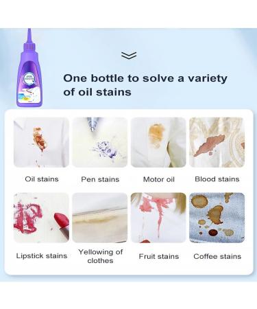 2PC Enzyme Laundry Stain Remover - Fast & Effective Stain Cleaning Solution for Clothing | Purple Bottle - Buy Online on SooperMarket.com