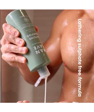 ManCave Caffeine Shampoo 500ml - Promotes Healthy Hair Growth | Sulphate-Free & Vegan | Made in England - Buy Online on SooperMarket.com