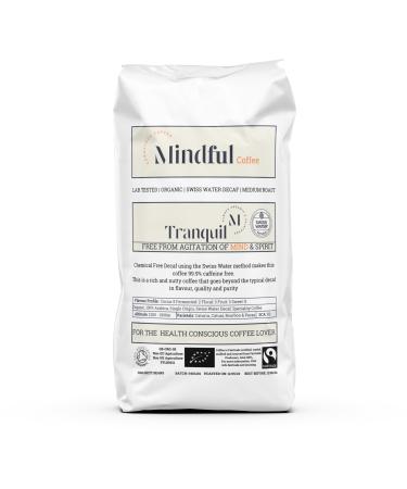 Mindful Coffee - Tranquil | Organic Swiss Water Decaf | Mycotoxin Free - Lab Tested | Freshly Roasted (Cafetiere 500G) Cafetiere 500 g (Pack of 1)