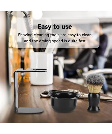 3-in-1 Men's Shaving Kit: Shaving Brush & Bowl Set with Safety Stand - Portable Shave Accessories - Buy Online on SooperMarket.com