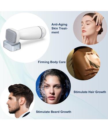 Derma Stamp Microneedling Adjustable Needles with 0-2mm 120 Needles Titanium Microneedle Dermastamp for Men Women Hair Beard Growth Face Body Skin Care - Buy Online on SooperMarket.com