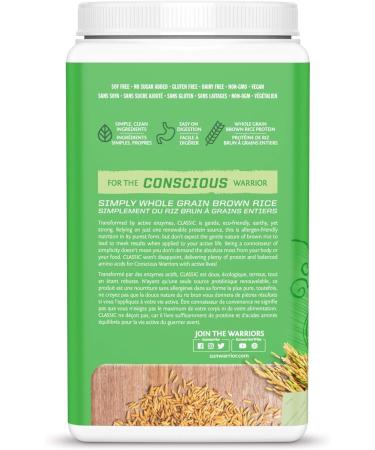 Sunwarrior Classic Rice Protein Natural 750 G 750 gram - Buy Online on SooperMarket.com