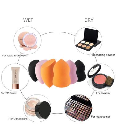 Makeup Sponge 6-Pack | Premium Makeup Blenders & Foundation Sponges for Flawless Application - International Shipping Available - Buy Online on SooperMarket.com