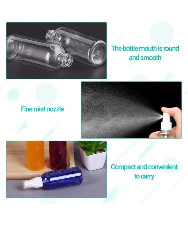 Sodwes 5-Piece 50ml Small Spray Bottle Set | Clear Plastic Travel & Cleaning Spray Bottles | Ideal for Filling & Mist Applications - Buy Online on SooperMarket.com