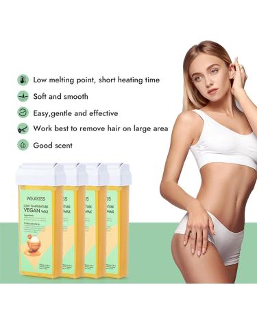 Buy Wachtrone Soft Wax Cartridge | Handwax Hair Removal Cream - Mild Texture Low Melting Point & Fragrant - Perfect for Arms Back Legs & Armpits - Buy Online on SooperMarket.com