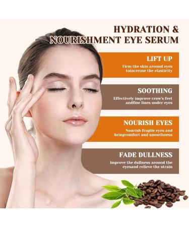 Trendyfave Caffeine Eye Serum Caffeine Solution 5% + EGCG Under Eye Cream for Dark Circles and Puffy Eyes Fade Fine Line Eye Bag Removal Anti Aging Eye Serum 30ml - Buy Online on SooperMarket.com