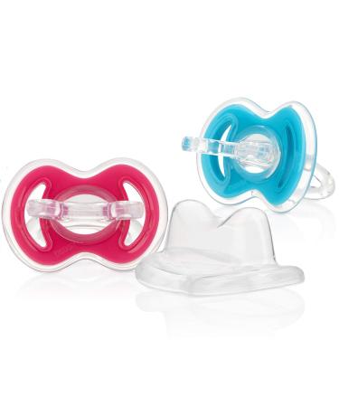 Nuby 2-Pack Gum-eez Pacifier Teethers - One Size, Colors May Vary - Buy Online on SooperMarket.com