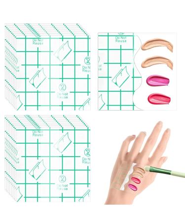 100pcs Self Adhesive Makeup Hand Palette - Waterproof PU Film Stickers for Clean Application | Prevent Dirt Spread - Buy Online on SooperMarket.com