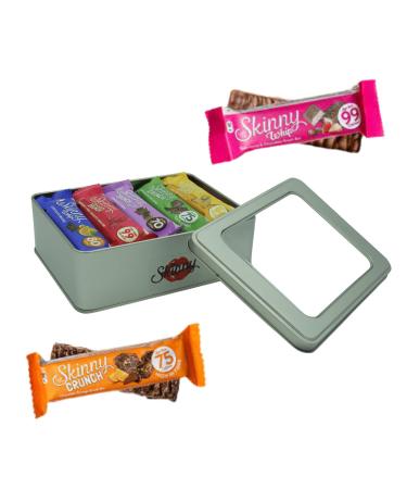 Skinny Bars Whip and Crunch x 15 - Mixed Flavoured Hamper - Low-Calorie Snack Under 100 Calories