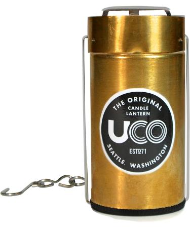 UCO Original Collapsible Candle Lantern - Polished Brass | High-Quality Outdoor Lighting - Buy Online on SooperMarket.com