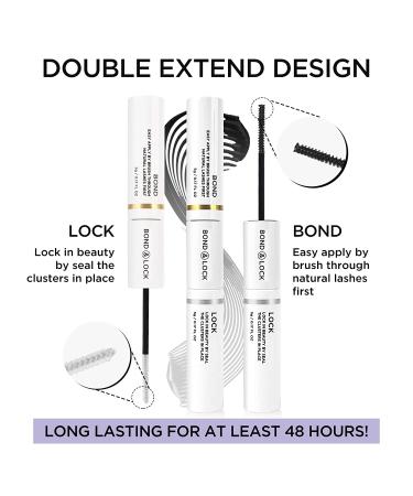 BEYELIAN Lash Bond and Seal Cluster Lash Glue | Latex-Free, Super Strong Hold | DIY Individual Cluster Lashes | 48-Hour Aftercare Sealant | Mascara Wand Included | 1 Count - Buy Online on SooperMarket.com