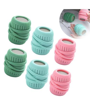 GeRRiT Ball Dispenser for Fabric Softener Removal and Reusable Dryer Balls Fabric Softener Dispenser for Washer Fabric Softener Ball Dispenser Reusable Dryer Balls (6Pcs One Size)