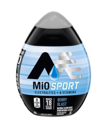 MiO Fit Water Enhancer - Berry Blast, makes 18 servings + Vitamins, 1.62 oz each, (Pack of 5) Berry Blast 1.62 Fl Oz (Pack of 5)